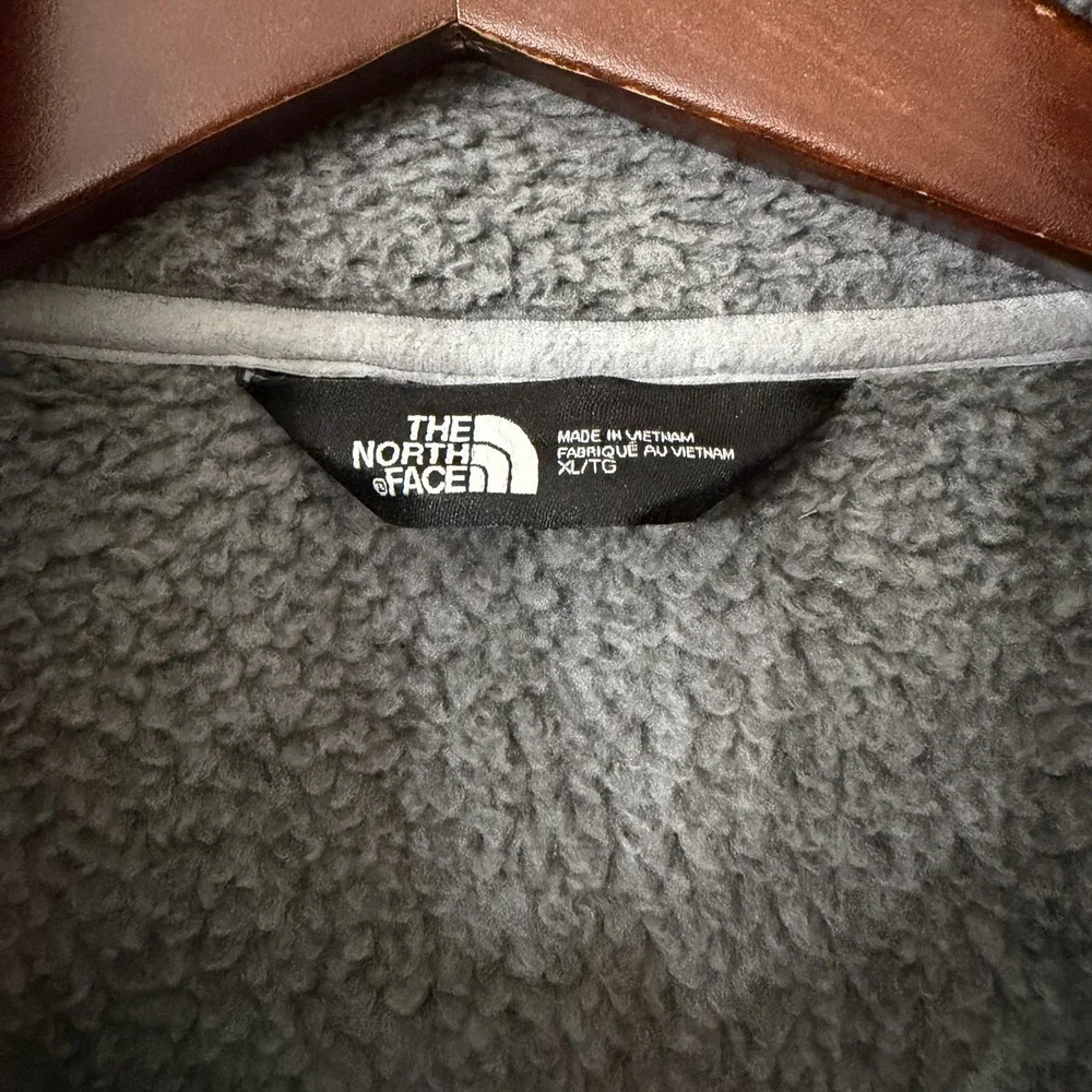 The North Face Heather Gray Full‎ Zip Fleece Lined Sweater Jacket Men's X Large